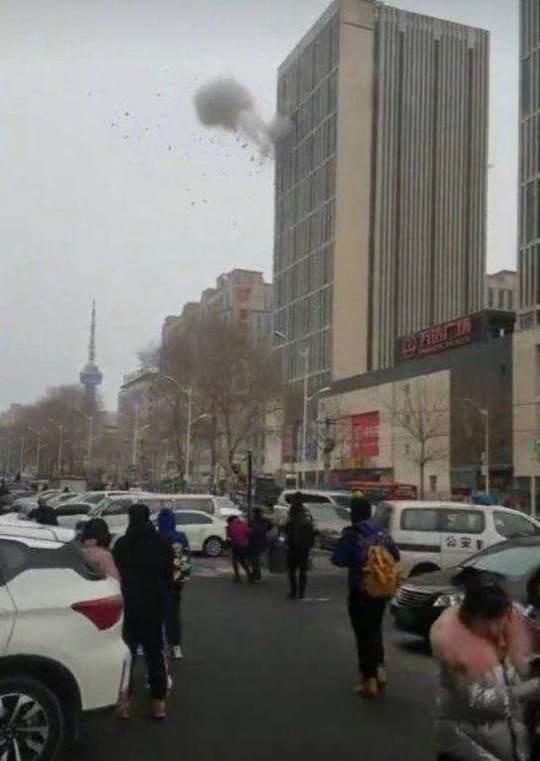 长春万达爆炸现场照片