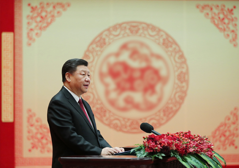 中共中央总书记、国家主席、中央军委主席习近平发表讲话