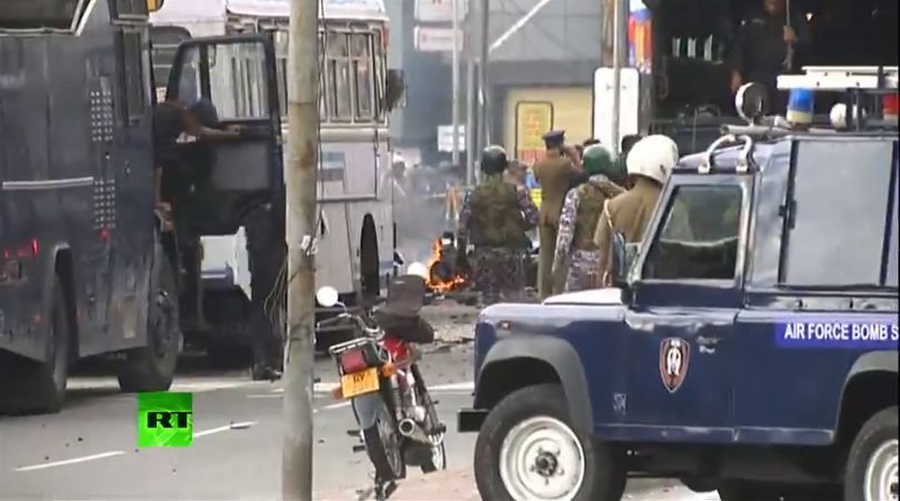 斯里兰卡爆炸现场